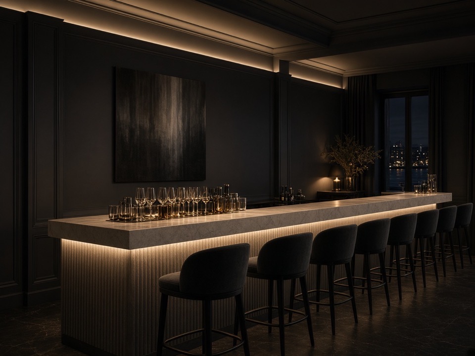 Exkluzív hotel lounge bár privát estékhez